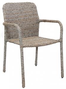 Poltrona Azore 56x59x82 h cm in Wicker Marrone