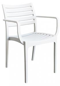 Poltrona Eveline 58,5x55,2x84 cm in Polipropilene Bianco