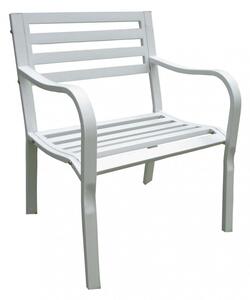Poltrona Chloe 60x56x85 h cm in Acciaio Bianco