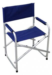 Poltrona Regista 55x47x47,5/78 h cm in Alluminio Blu