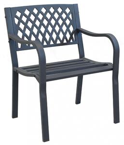 Poltrona Montreal 60x56x85 h cm in Acciaio Antracite