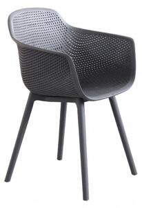 Sedia da Giardino Vannes 49x48,5x81,5 h cm in Plastica Taupe