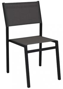 Sedia da Giardino Avana 46x57x85 h cm in Textilene Antracite