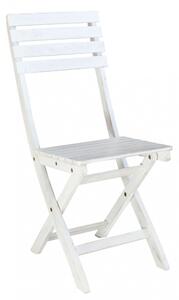 Sedia da Giardino Dalila 36x53x87 h cm in Legno Bianco