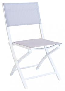 Sedia da Giardino Georgia Pieghevole 58x46x85 h cm in Textilene Bianco