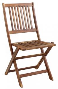 Sedia da Giardino Pratika Senza Braccioli 46x59x94 h cm in Legno Marrone