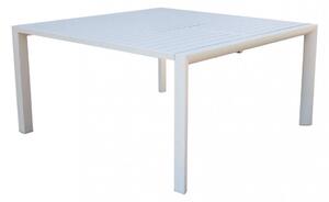 Tavolo Bilbao 150x100/150x74 h cm in Alluminio Tortora