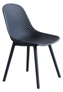 Sedia da Giardino Vichy 55x46,5x85 h cm in Plastica Antracite