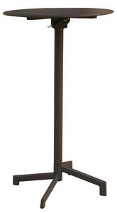 Tavolo Alto Vega Ø60x102 h cm in Acciaio Taupe