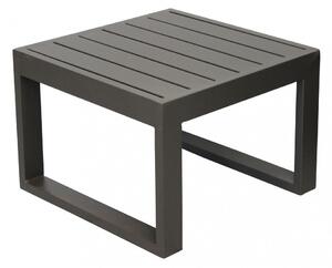 Tavolino Cuba 45x45x32 h cm in Alluminio Taupe