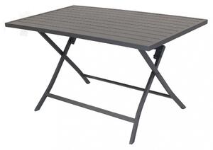 Tavolo Alabama 130x77x73 h cm in Alluminio Taupe