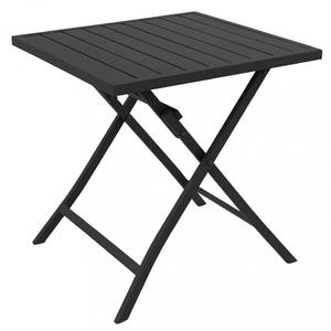 Tavolo Alabama 70x70x73 h cm in Alluminio Tortora