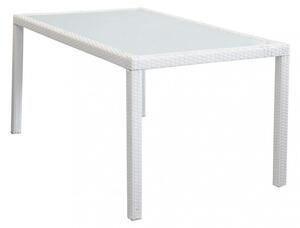 Tavolo Azore 150x90 cm in Wicker Bianco