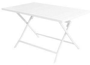 Tavolo Alabama 130x77x73 h cm in Alluminio Bianco