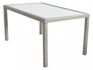 Tavolo Azore 150x90 cm in Wicker Grigio