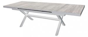 Tavolo Allungabile Djerba 200/260x100x75 h cm in Alluminio Bianco