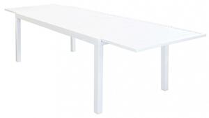 Tavolo Formentera 200/300x100x74 h cm in Alluminio Bianco