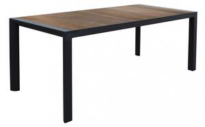 Tavolo Carson 195x90x74 h cm in Alluminio Antracite