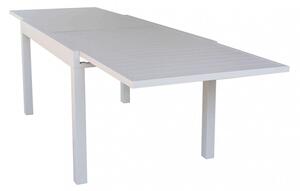 Tavolo Allungabile Hawaii 135/270x90x75 h cm in Alluminio Tortora
