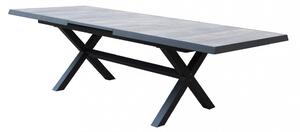 Tavolo Allungabile Djerba 200/260x100x75 h cm in Alluminio Antracite