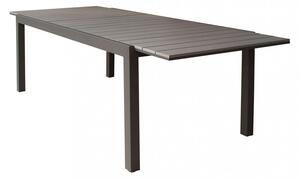 Tavolo Allungabile Pental 180/240x100x73 h cm in Alluminio Taupe