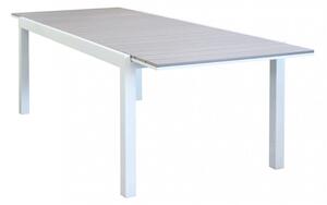 Tavolo Allungabile Pental 180/240x100x73 h cm in Alluminio Bianco
