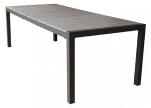 Tavolo Allungabile Waikiki 162/242x100x74 h cm in Alluminio Taupe