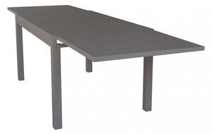 Tavolo Allungabile Hawaii 135/270x90x75 h cm in Alluminio Taupe