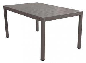 Tavolo Milo 150x90x74 h cm in Alluminio Taupe