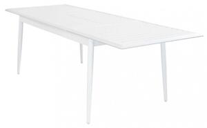 Tavolo Allungabile Maracaibo 160/240x90x76 h cm in Alluminio Bianco