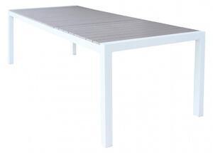 Tavolo Allungabile Waikiki 162/242x100x74 h cm in Alluminio Bianco