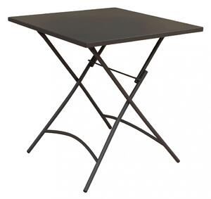 Tavolo Bristol 70x70x72 h cm in Acciaio Taupe Scuro