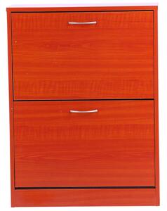 Scarpiera Salvaspazio 12 Paia con Ripiani Regolabili in Legno 60x24x80 cm