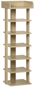 Scarpiera 6 Paia 32x30x104 cm in Legno Rovere