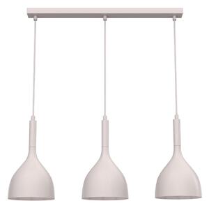 Lampada a sospensione su cavo NOAK 3xE27/15W/230V, colore crema
