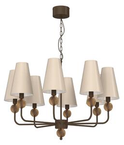 Lampadario a catena GRENADA 8xE14/15W/230V beige