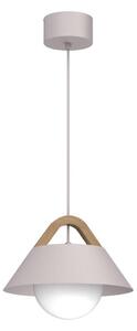 Lampadario a cavo FUNDA 1xE27/15W/230V crema