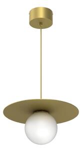 Lampada a sospensione su cavo FLAT 1xE27/15W/230V, dorata