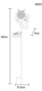 Globo 36591 - Lampada solare LED 200xLED/0,06W/3V IP44 ape