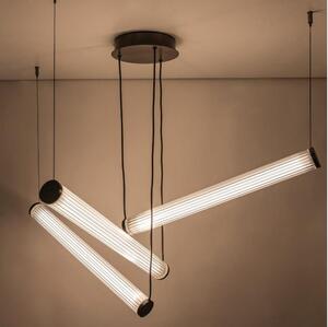 Zuma Line 1238 - Lampada a sospensione dimmerabile su cavo COMO LED/64W/230V 2700-6500K nero + telecomando