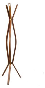 Appendiabiti a Stelo in Legno 3 Braccia 60x60H178cm Noce