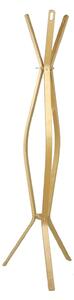 Appendiabiti a Stelo in Legno 3 Braccia 60x60H178cm Naturale