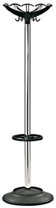 Appendiabiti da Terra Ø45x173 cm con Portaombrelli in Acciaio Tosini Tango Cromato