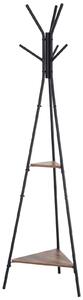 Appendiabiti da Terra con 2 Ripiani 32,5x45,5x182 cm Pin