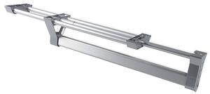 Appendiabiti Estraibile per Armadio 35 cm in Alluminio e Plastica Emuca Anodizzato Opaco