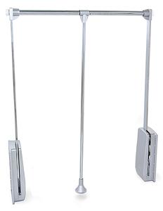 Appendiabiti Saliscendi per Armadio 45-60 cm Max 12Kg in Acciaio Emuca Cromo