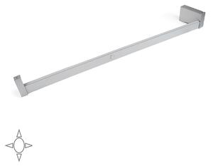Barra Appendiabili per Armadio a Batteria 70,8-85,8 cm con LED Bianco Naturale e Sensore di Movimento Emuca