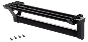 Appendiabiti Estraibile 35 cm in Alluminio e Plastica Emuca Nero