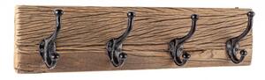 Appendiabiti da Parete 4 ganci Rafter in Legno Riciclato