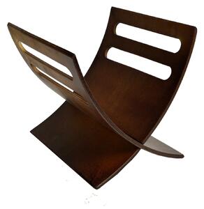 Portariviste in Legno 30x25H29cm Noce
